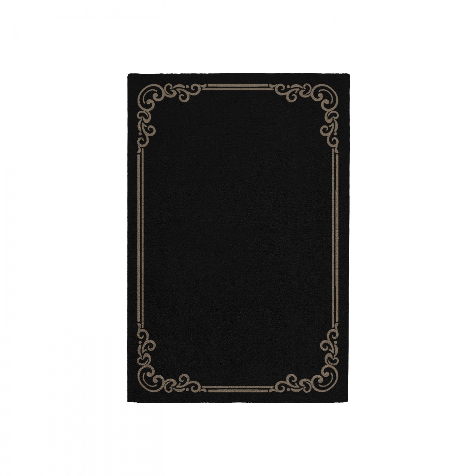 OPULENT BLACK AREA RUG
