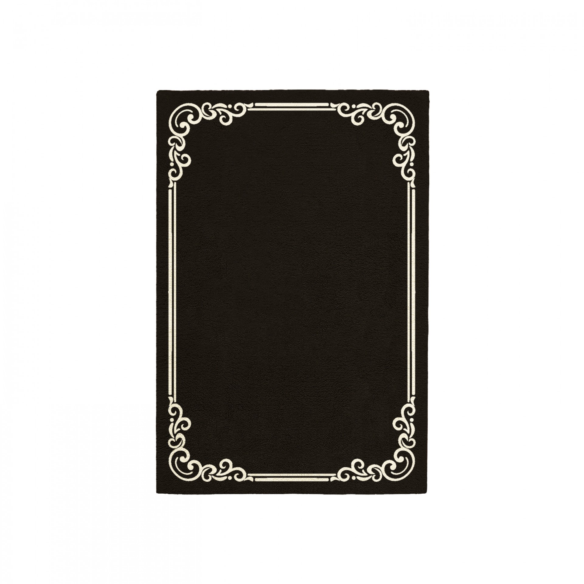 OPULENT DEEP BROWN AREA RUG