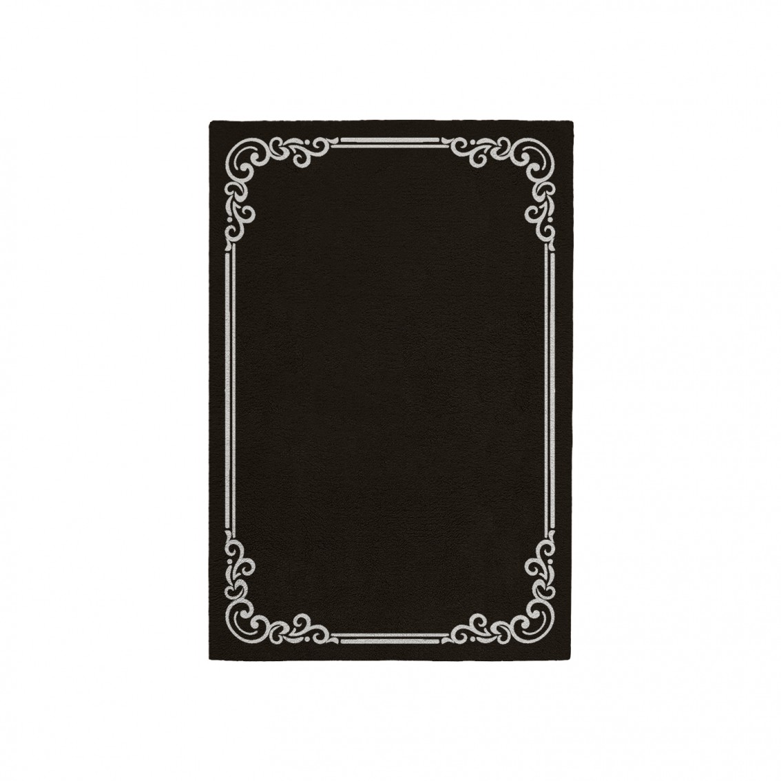 OPULENT DEEP BROWN AREA RUG