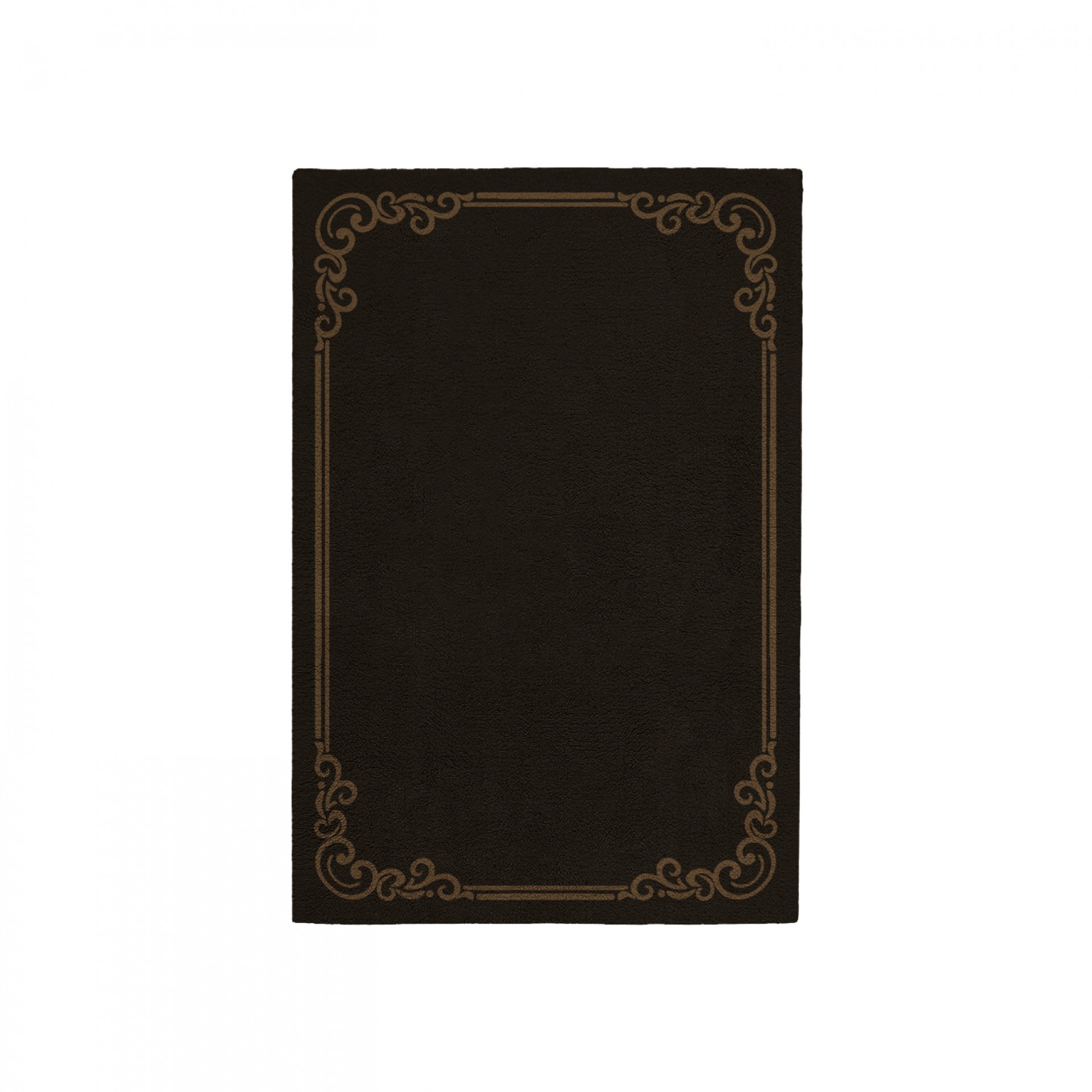 OPULENT DEEP BROWN AREA RUG