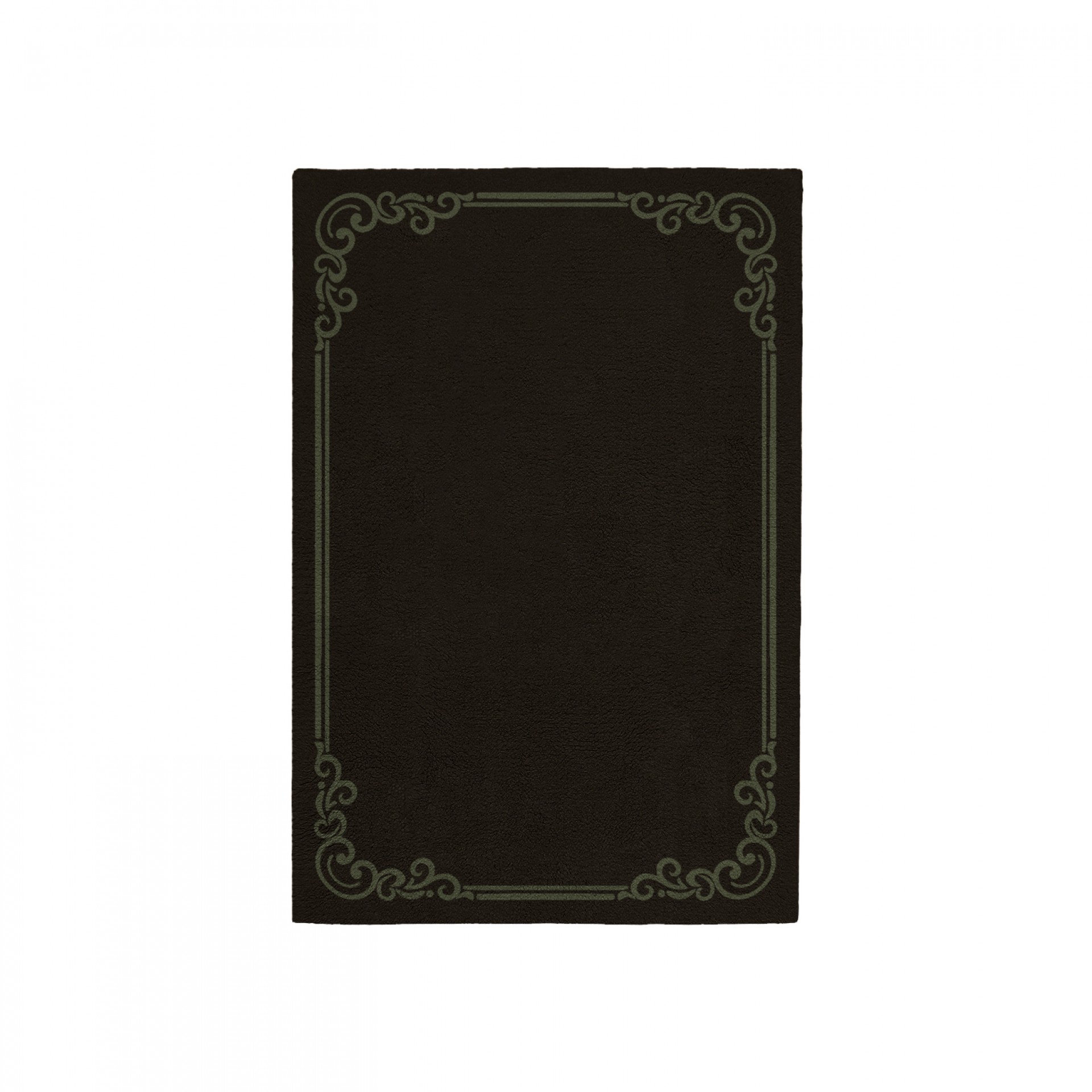 OPULENT DEEP BROWN AREA RUG