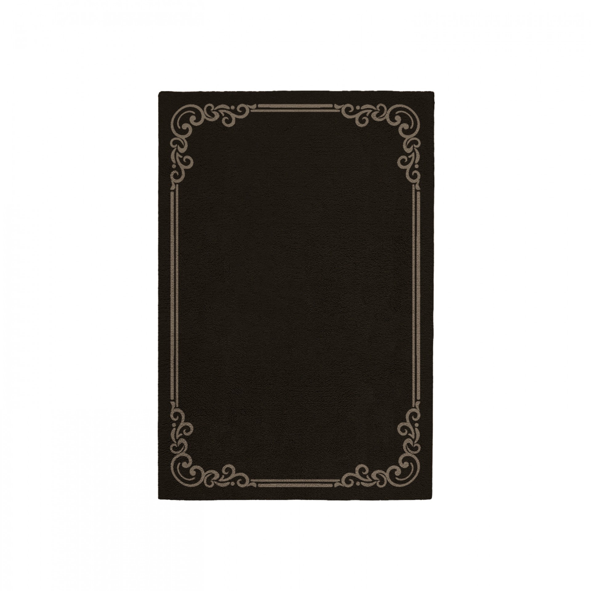 OPULENT DEEP BROWN AREA RUG