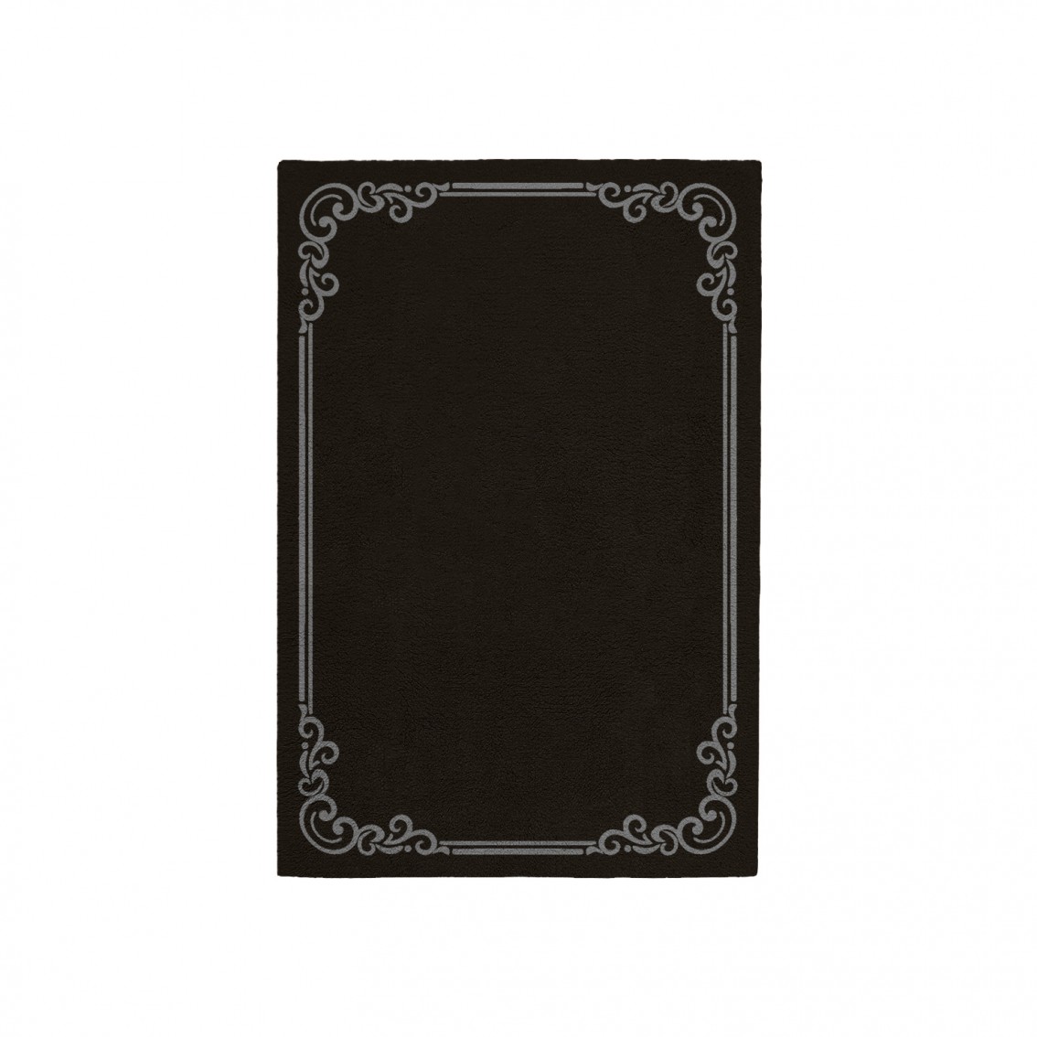 OPULENT DEEP BROWN AREA RUG