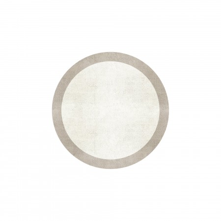 BORDER ATELIER SNOW ROUND AREA RUG BORDER ATELIER SNOW ROUND AREA RUG