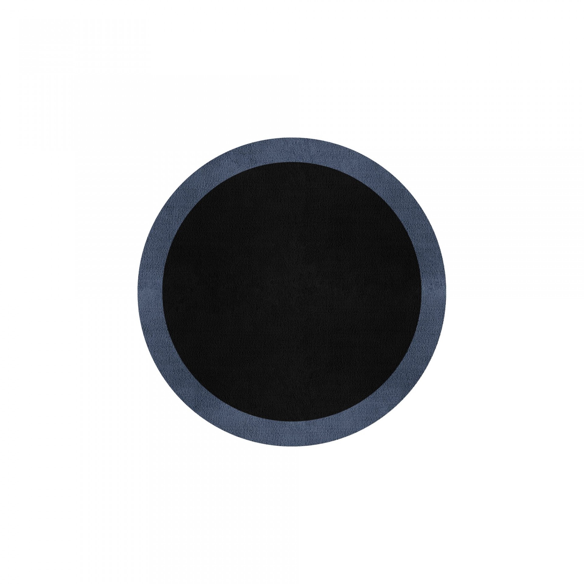 BORDER ATELIER BLACK ROUND AREA RUG