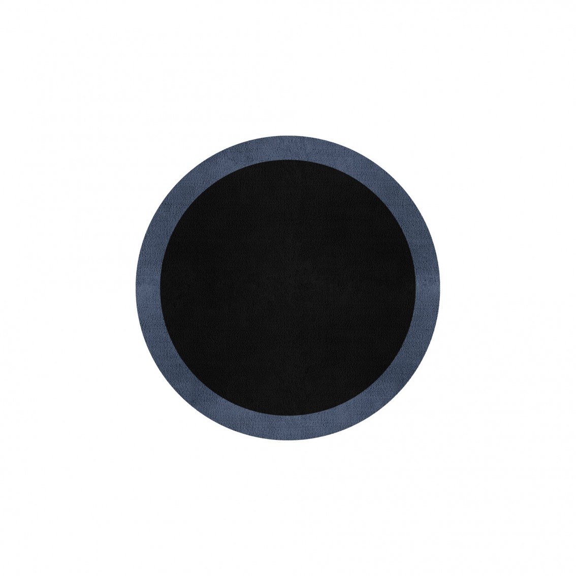 BORDER ATELIER BLACK ROUND AREA RUG BORDER ATELIER BLACK ROUND AREA RUG