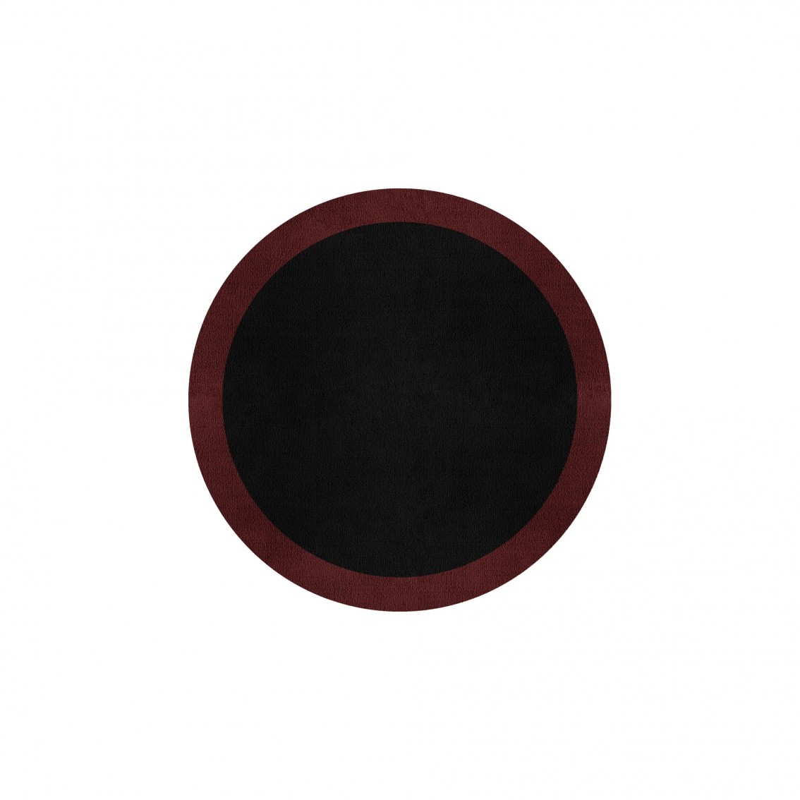BORDER ATELIER BLACK ROUND AREA RUG