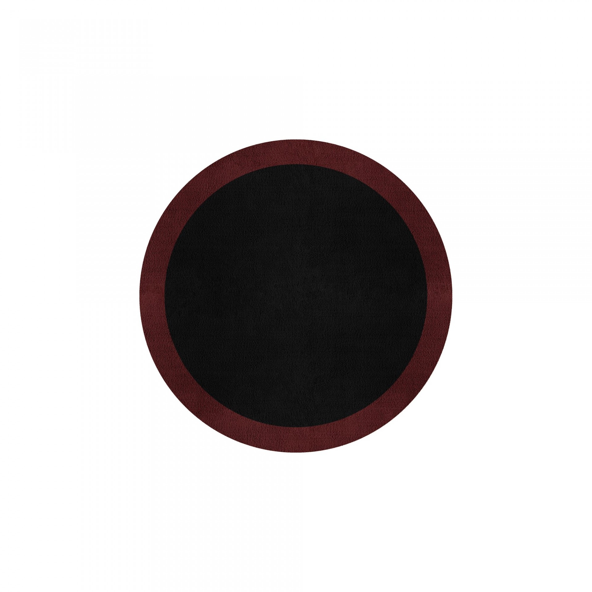 BORDER ATELIER BLACK ROUND AREA RUG