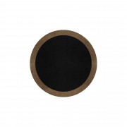 BORDER ATELIER BLACK ROUND AREA RUG BORDER ATELIER BLACK ROUND AREA RUG