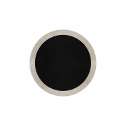 BORDER ATELIER BLACK ROUND AREA RUG BORDER ATELIER BLACK ROUND AREA RUG