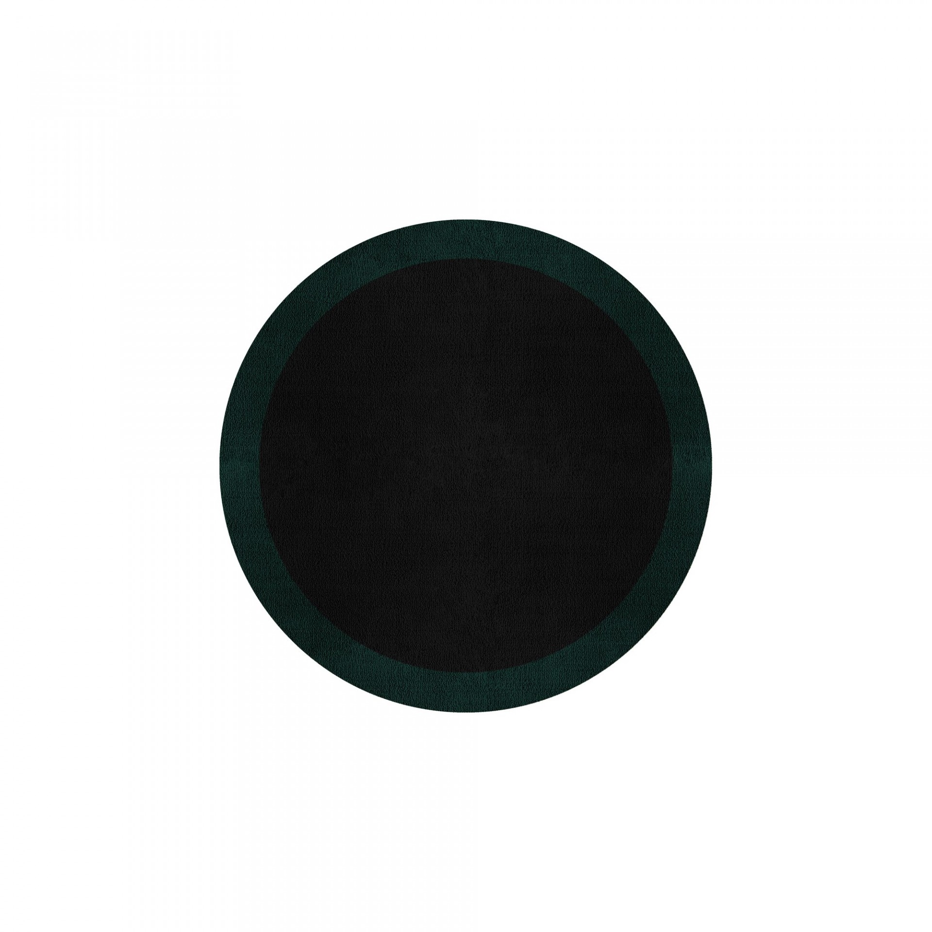 BORDER ATELIER BLACK ROUND AREA RUG