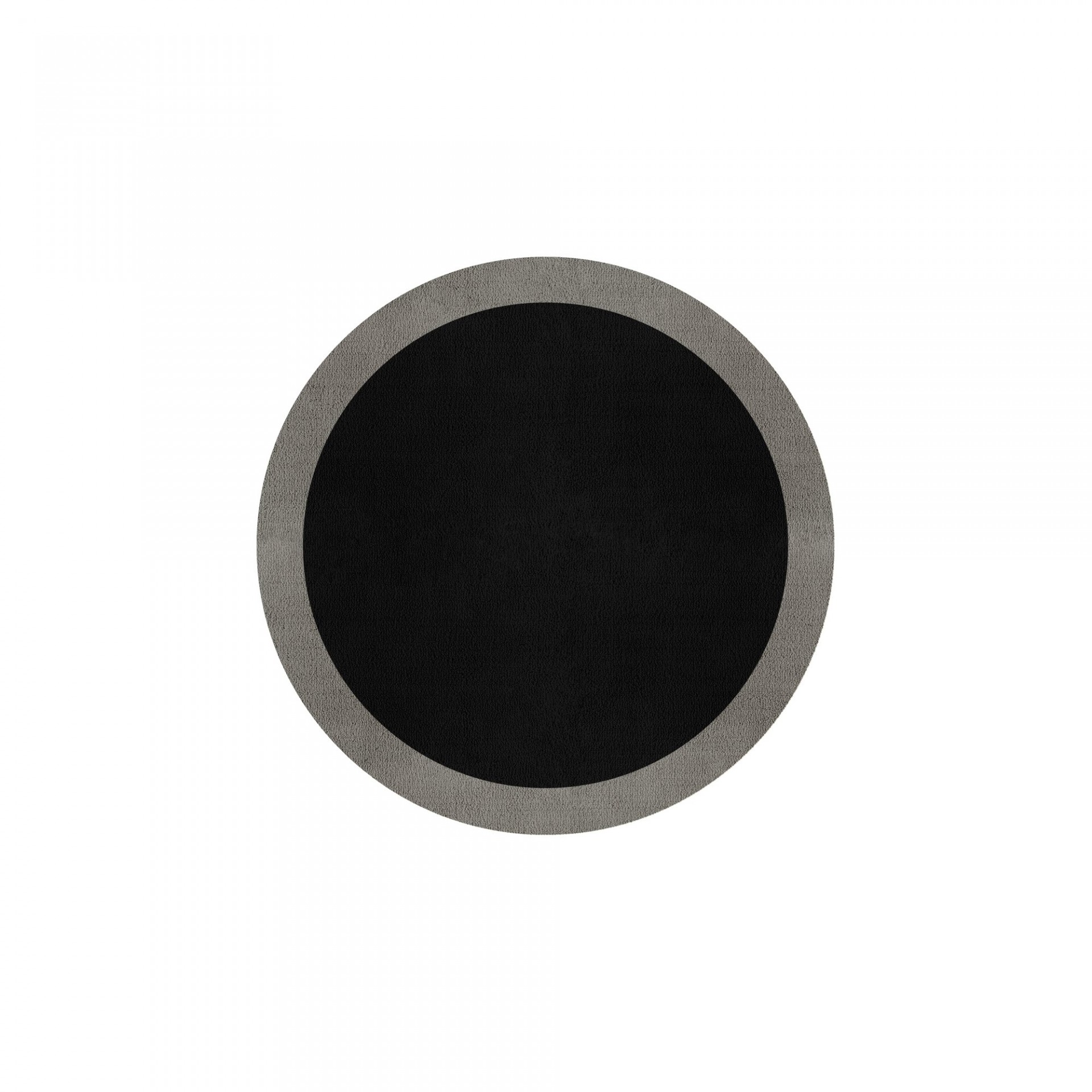 BORDER ATELIER BLACK ROUND AREA RUG