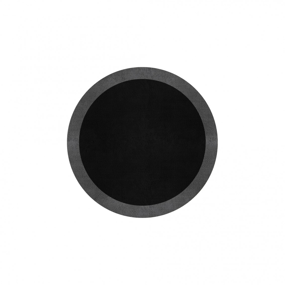 BORDER ATELIER BLACK ROUND AREA RUG