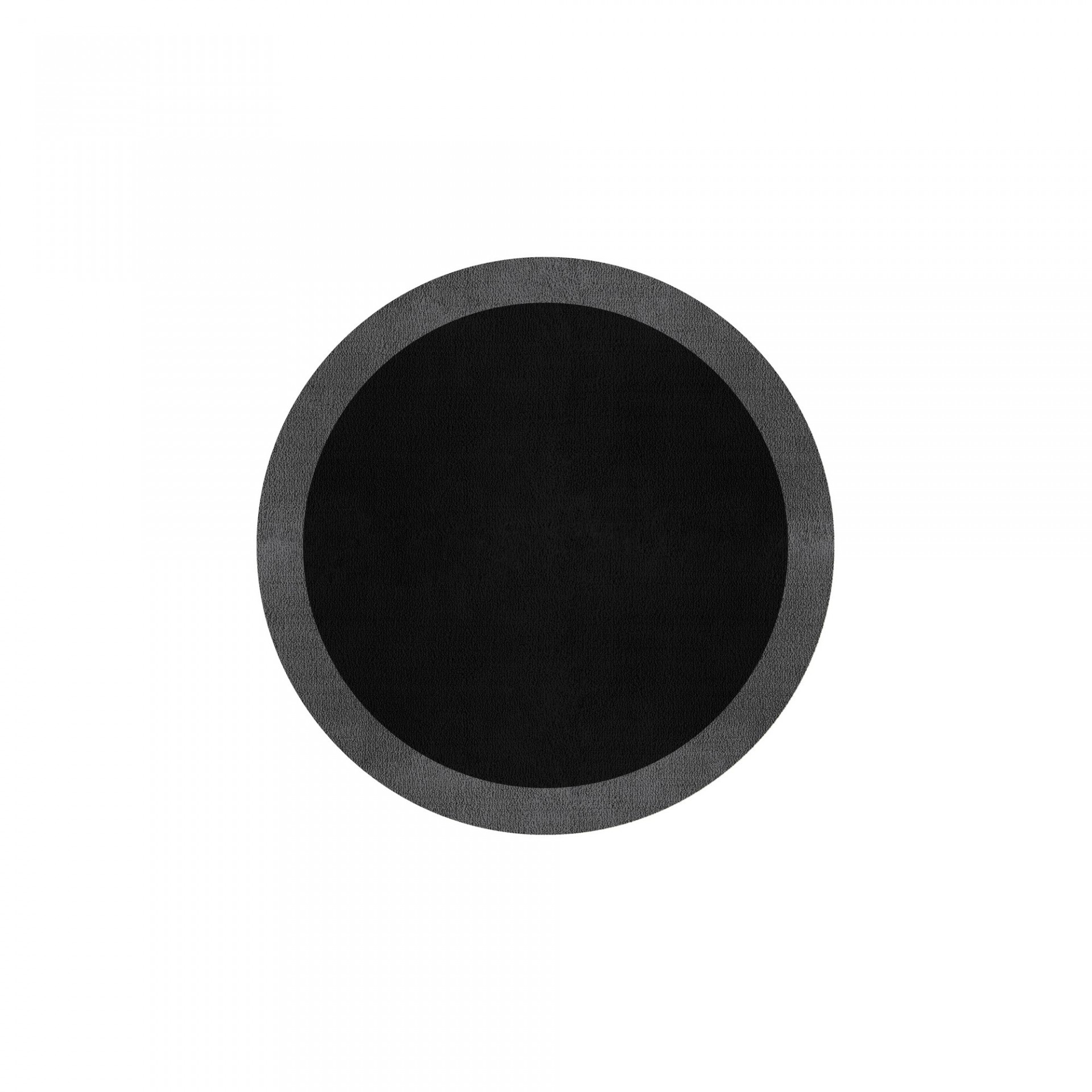 BORDER ATELIER BLACK ROUND AREA RUG