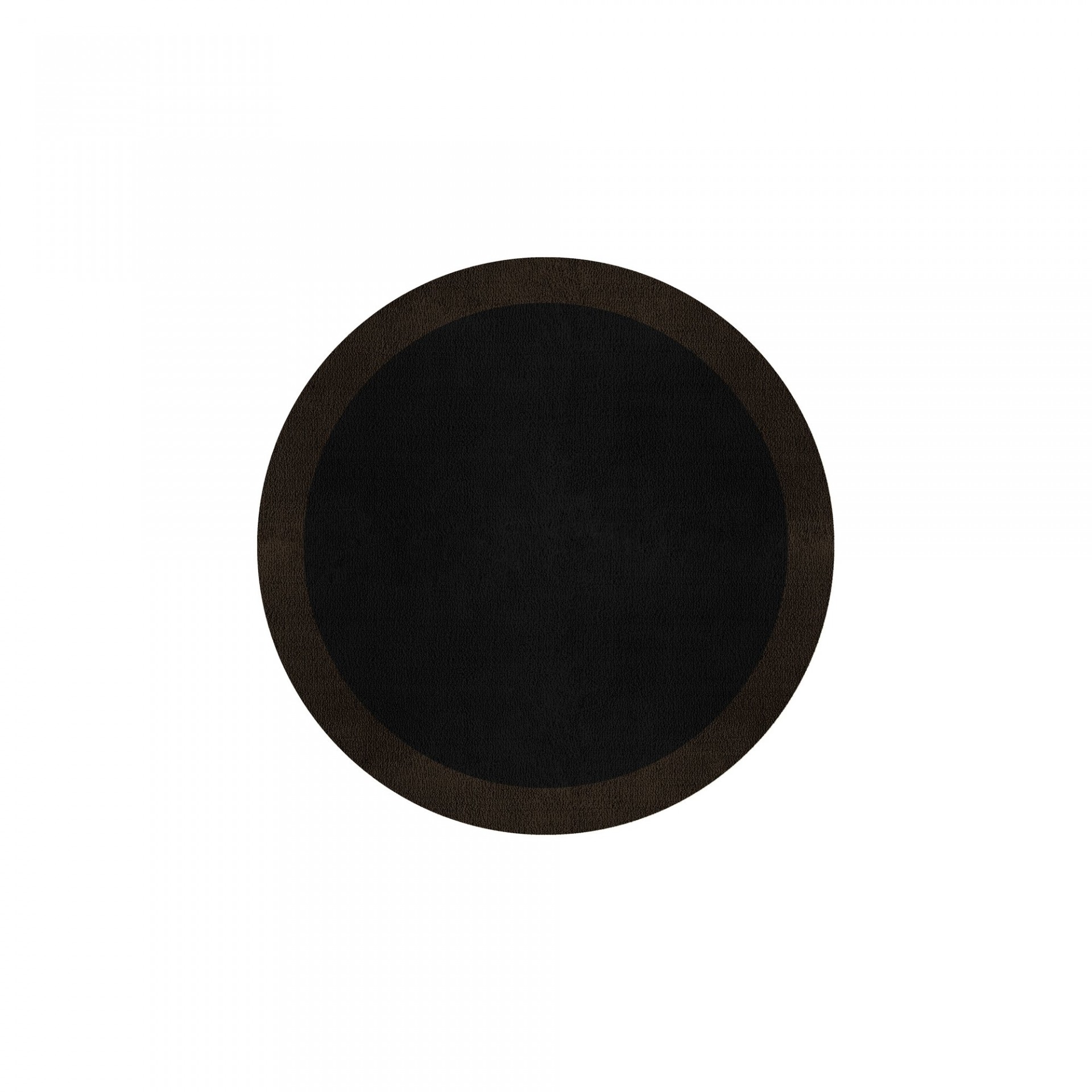 BORDER ATELIER BLACK ROUND AREA RUG