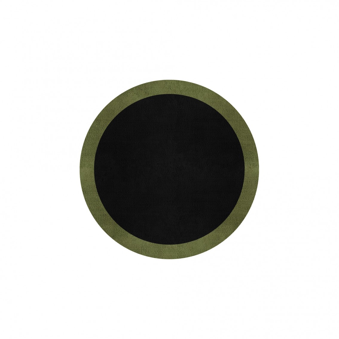 BORDER ATELIER BLACK ROUND AREA RUG BORDER ATELIER BLACK ROUND AREA RUG