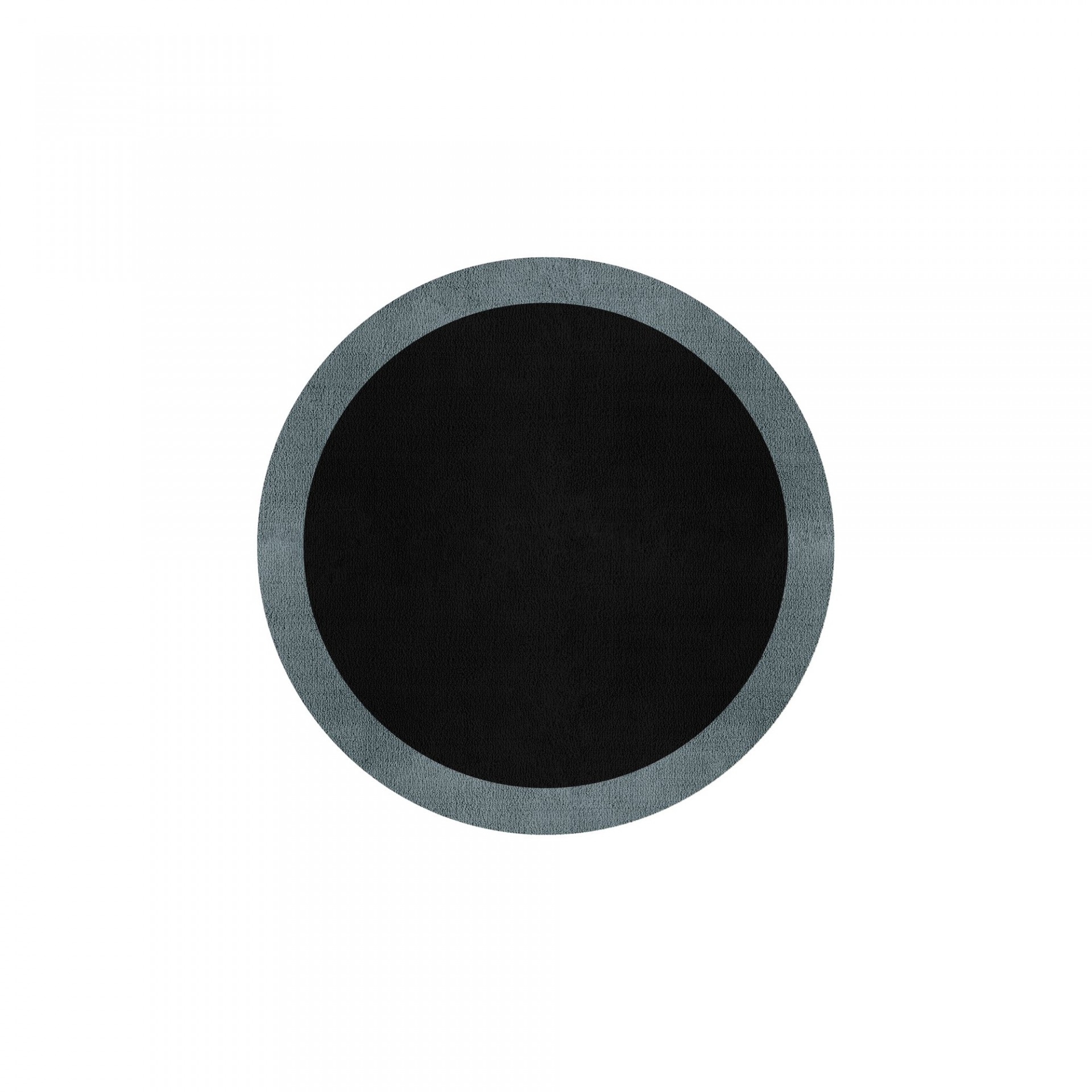 BORDER ATELIER BLACK ROUND AREA RUG