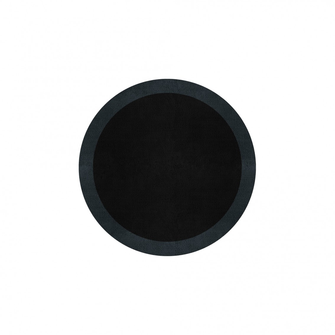 BORDER ATELIER BLACK ROUND AREA RUG BORDER ATELIER BLACK ROUND AREA RUG
