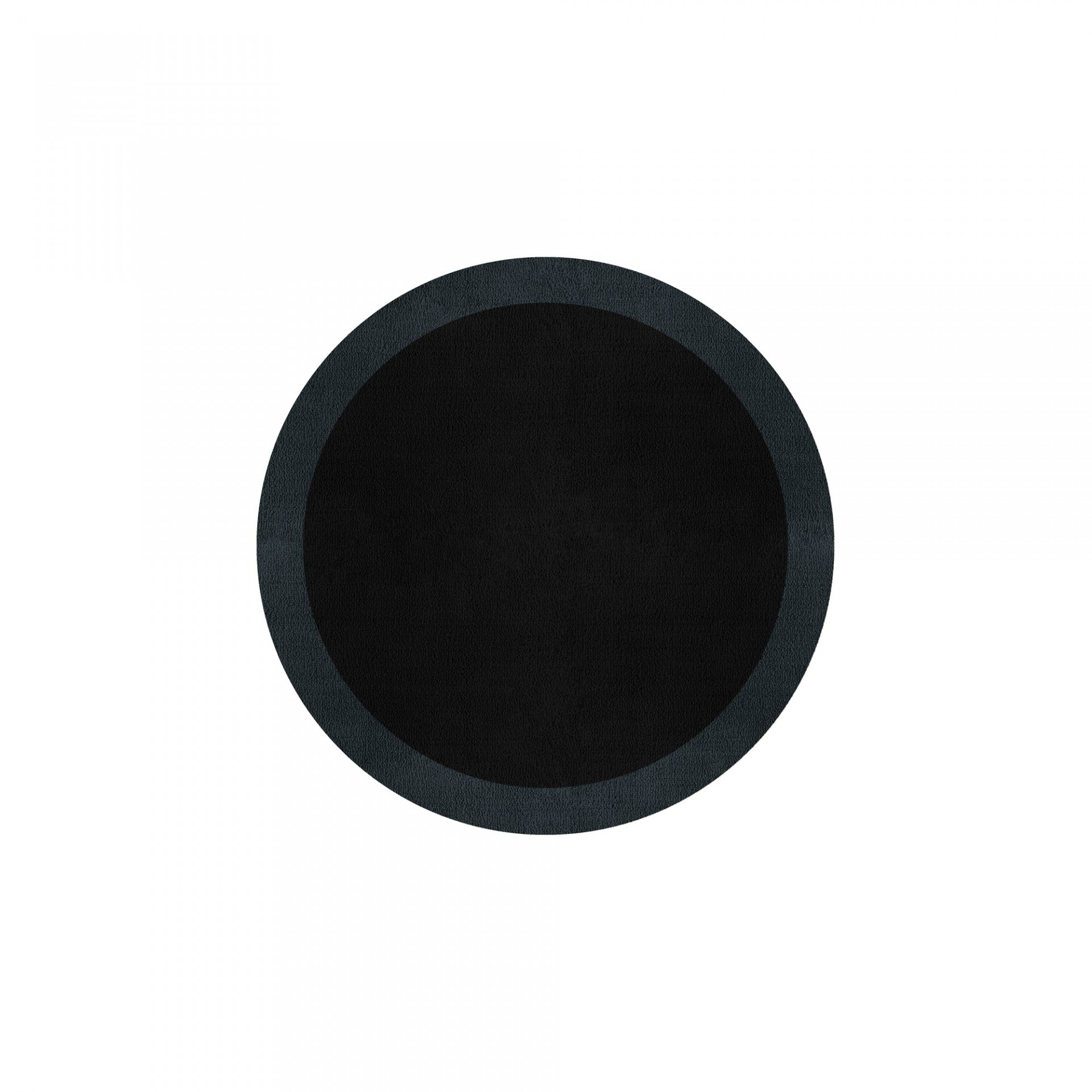 BORDER ATELIER BLACK ROUND AREA RUG