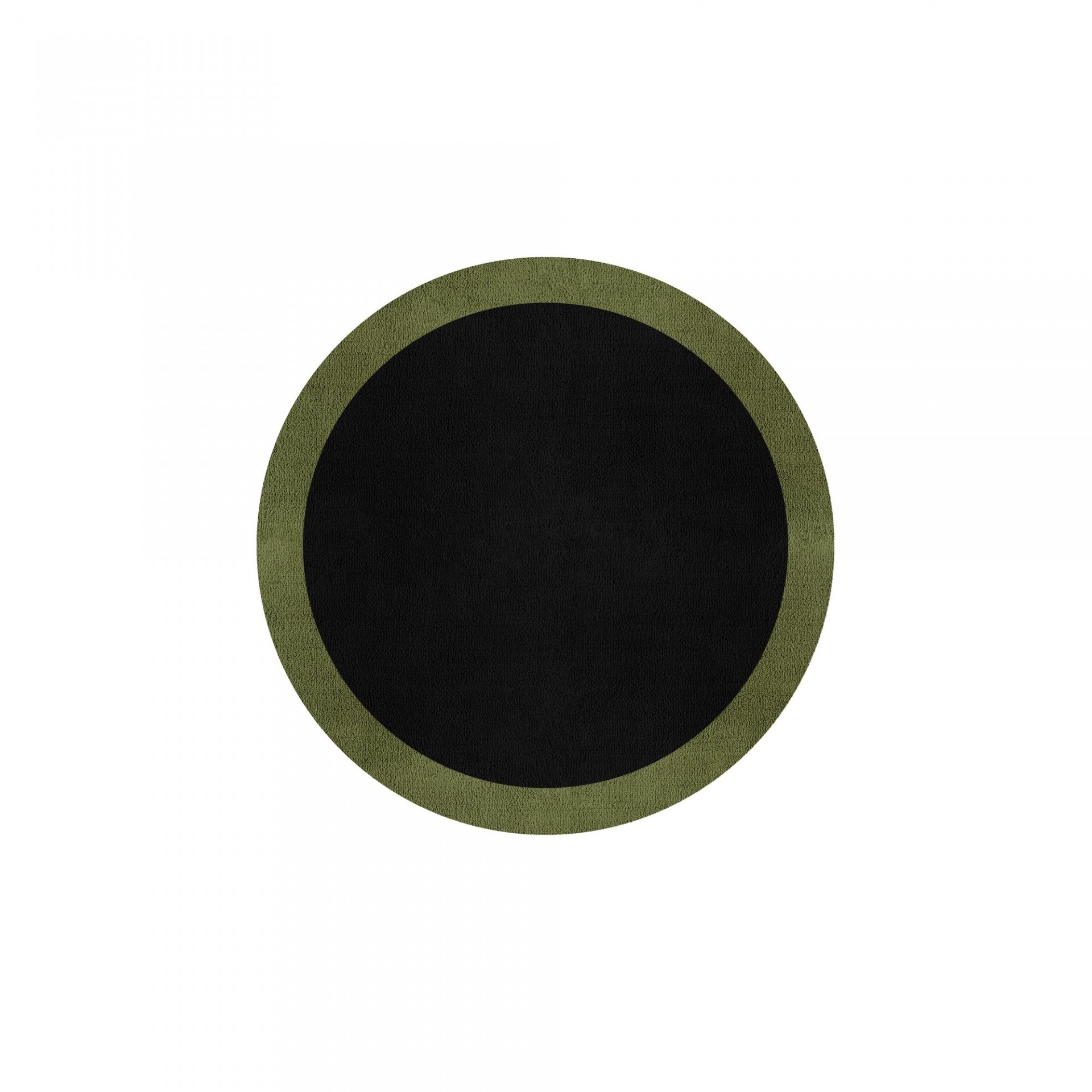 BORDER ATELIER BLACK ROUND AREA RUG