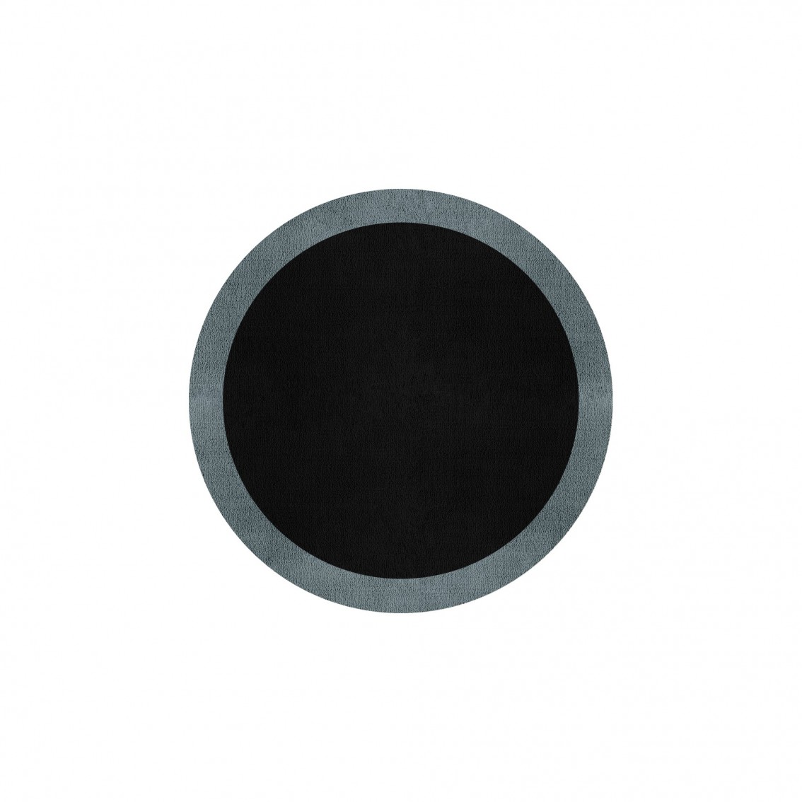 BORDER ATELIER BLACK ROUND AREA RUG