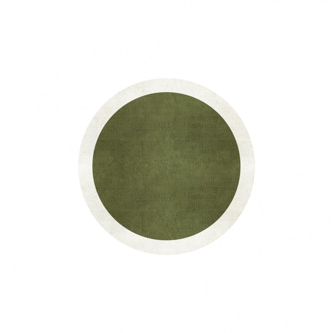 BORDER ATELIER FRESH OLIVE ROUND AREA RUG BORDER ATELIER FRESH OLIVE ROUND AREA RUG