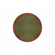 BORDER ATELIER FRESH OLIVE ROUND AREA RUG BORDER ATELIER FRESH OLIVE ROUND AREA RUG