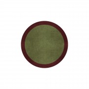 BORDER ATELIER FRESH OLIVE ROUND AREA RUG BORDER ATELIER FRESH OLIVE ROUND AREA RUG