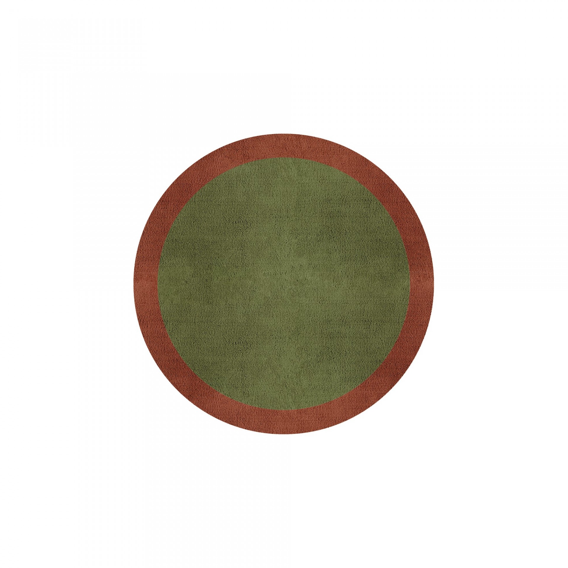 BORDER ATELIER FRESH OLIVE ROUND AREA RUG