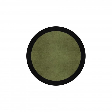 BORDER ATELIER FRESH OLIVE ROUND AREA RUG BORDER ATELIER FRESH OLIVE ROUND AREA RUG
