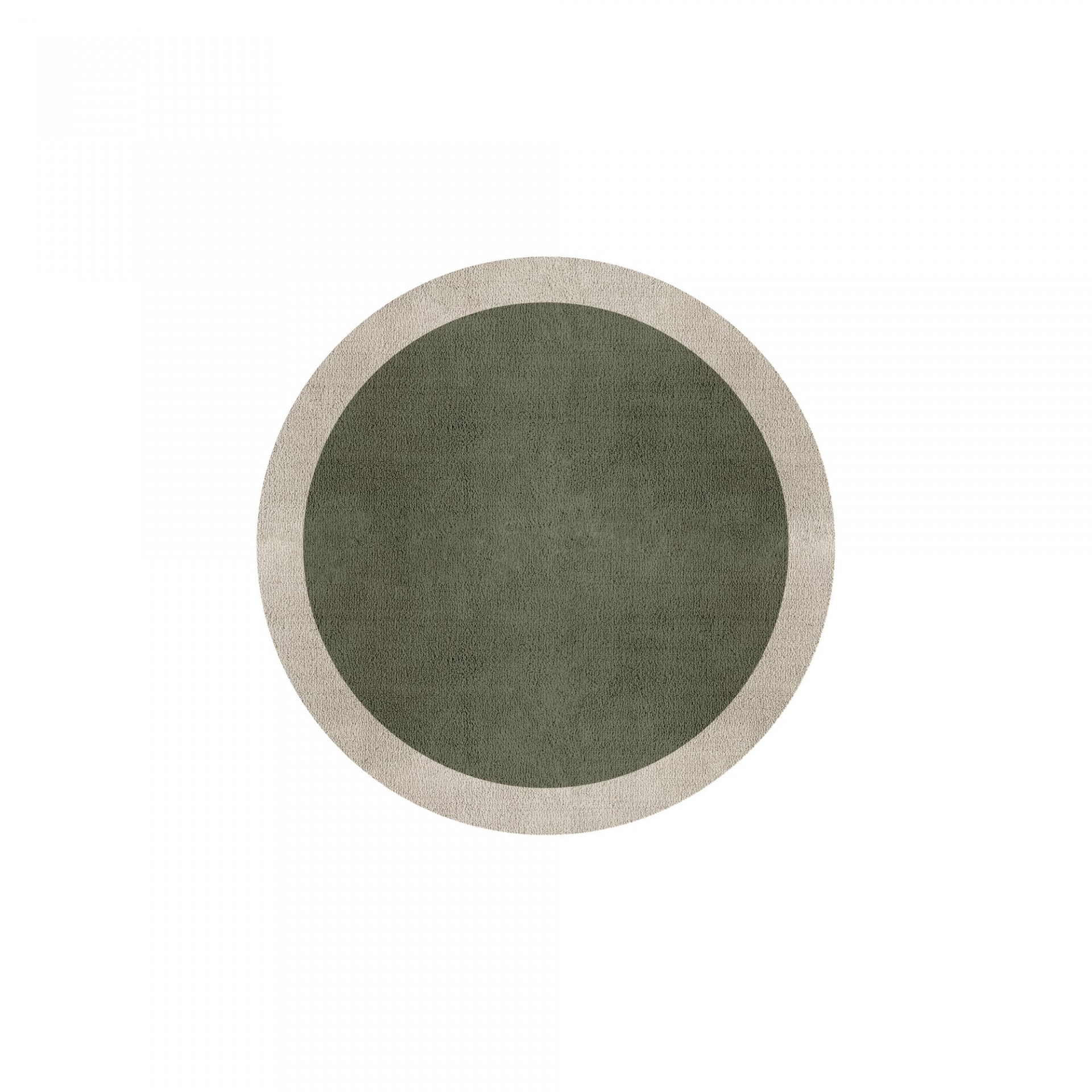 BORDER ATELIER SAGE TAUPE TAPETE REDONDO