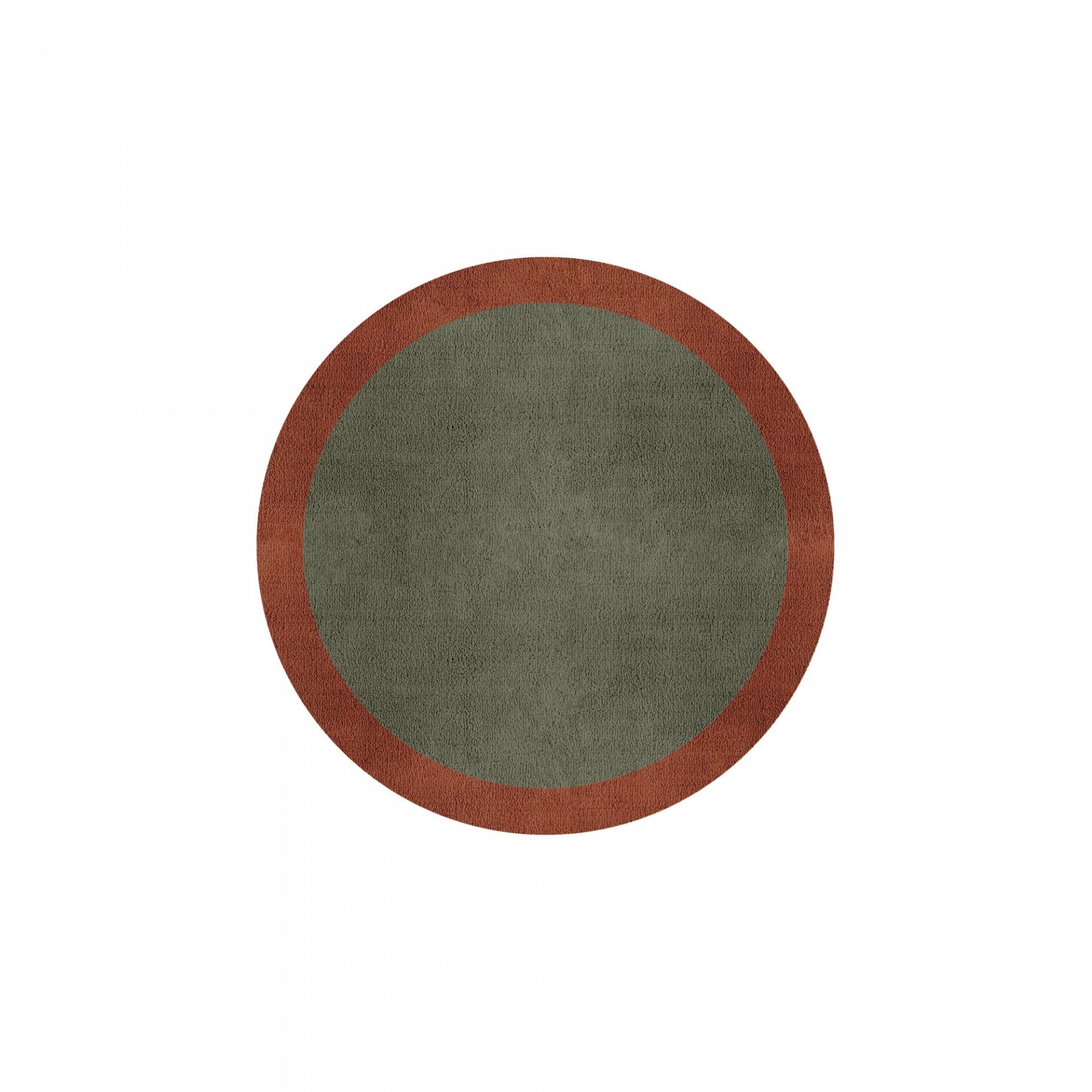 BORDER ATELIER SAGE TAUPE ROUND AREA RUG