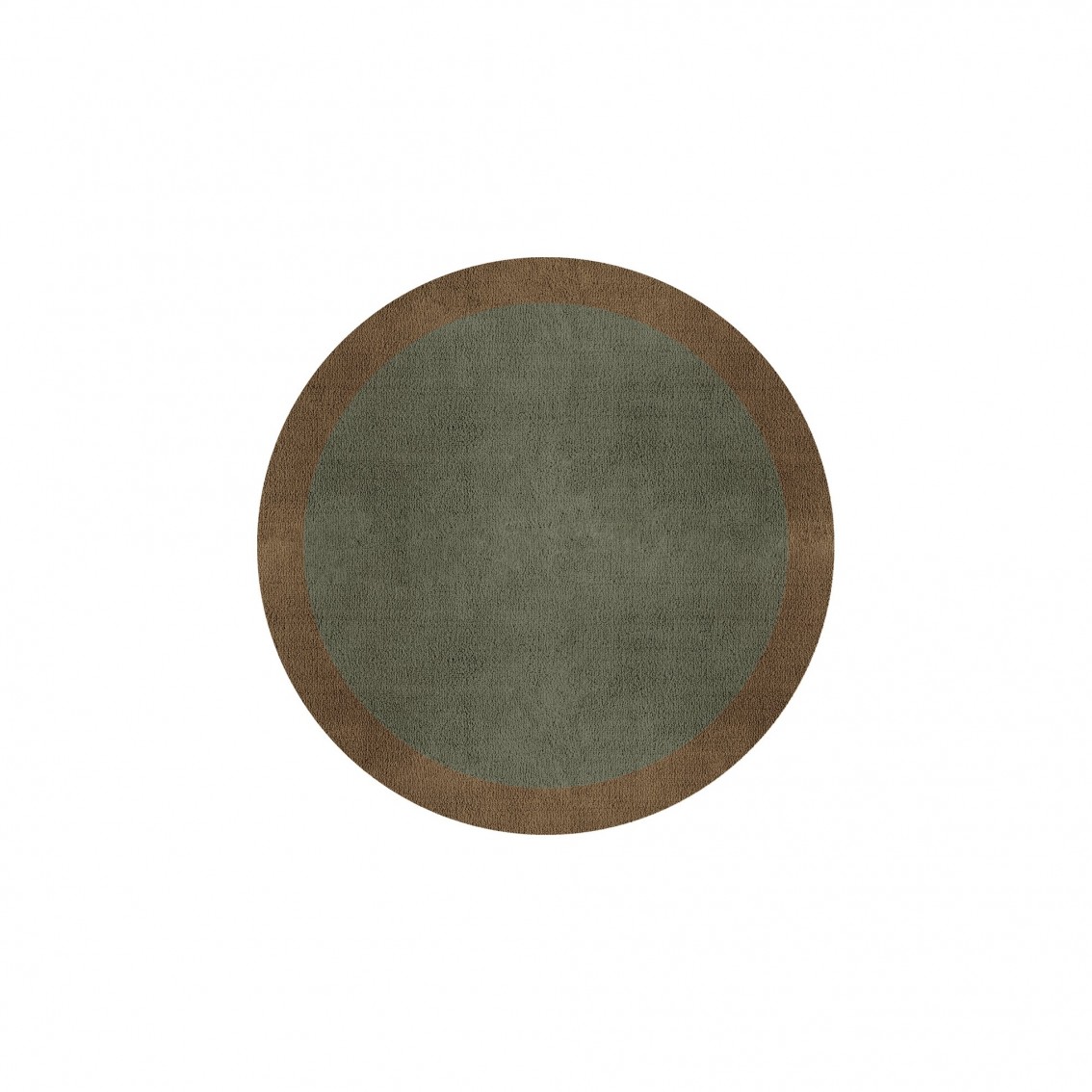 BORDER ATELIER SAGE TAUPE ROUND AREA RUG