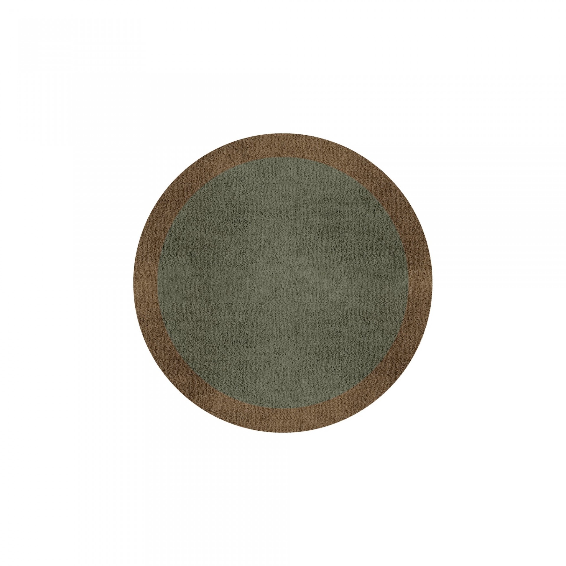 BORDER ATELIER SAGE TAUPE ROUND AREA RUG