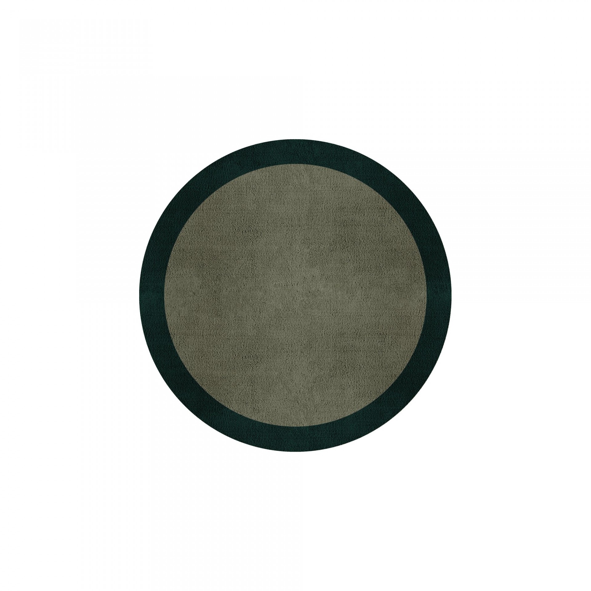 BORDER ATELIER SAGE TAUPE ROUND AREA RUG