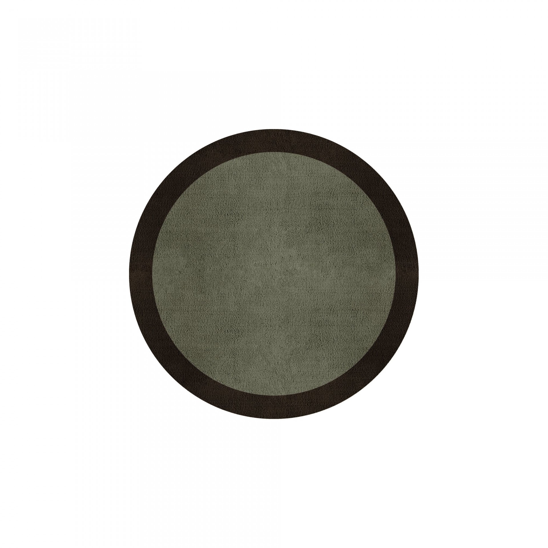 BORDER ATELIER SAGE TAUPE ROUND AREA RUG