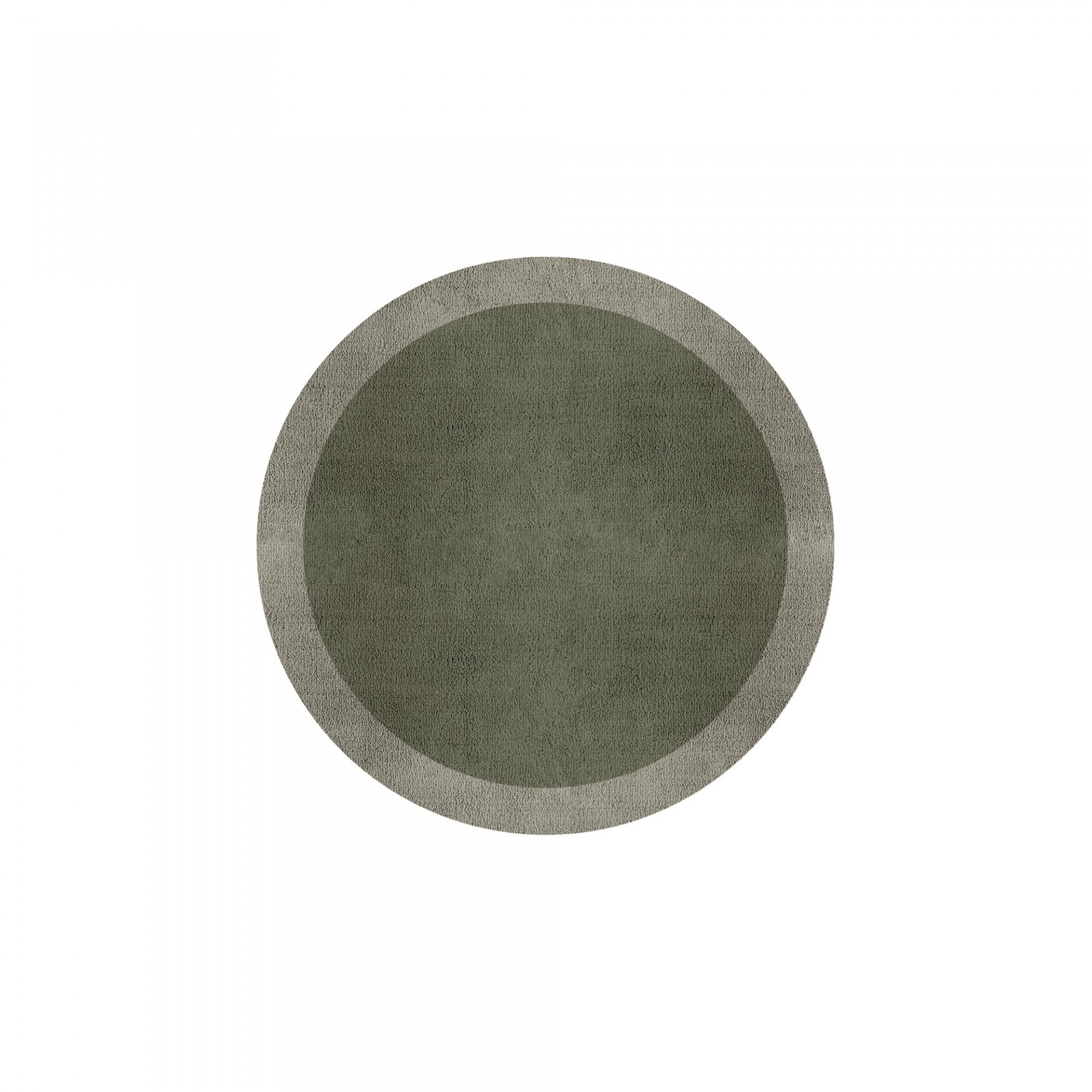 BORDER ATELIER SAGE TAUPE ROUND AREA RUG