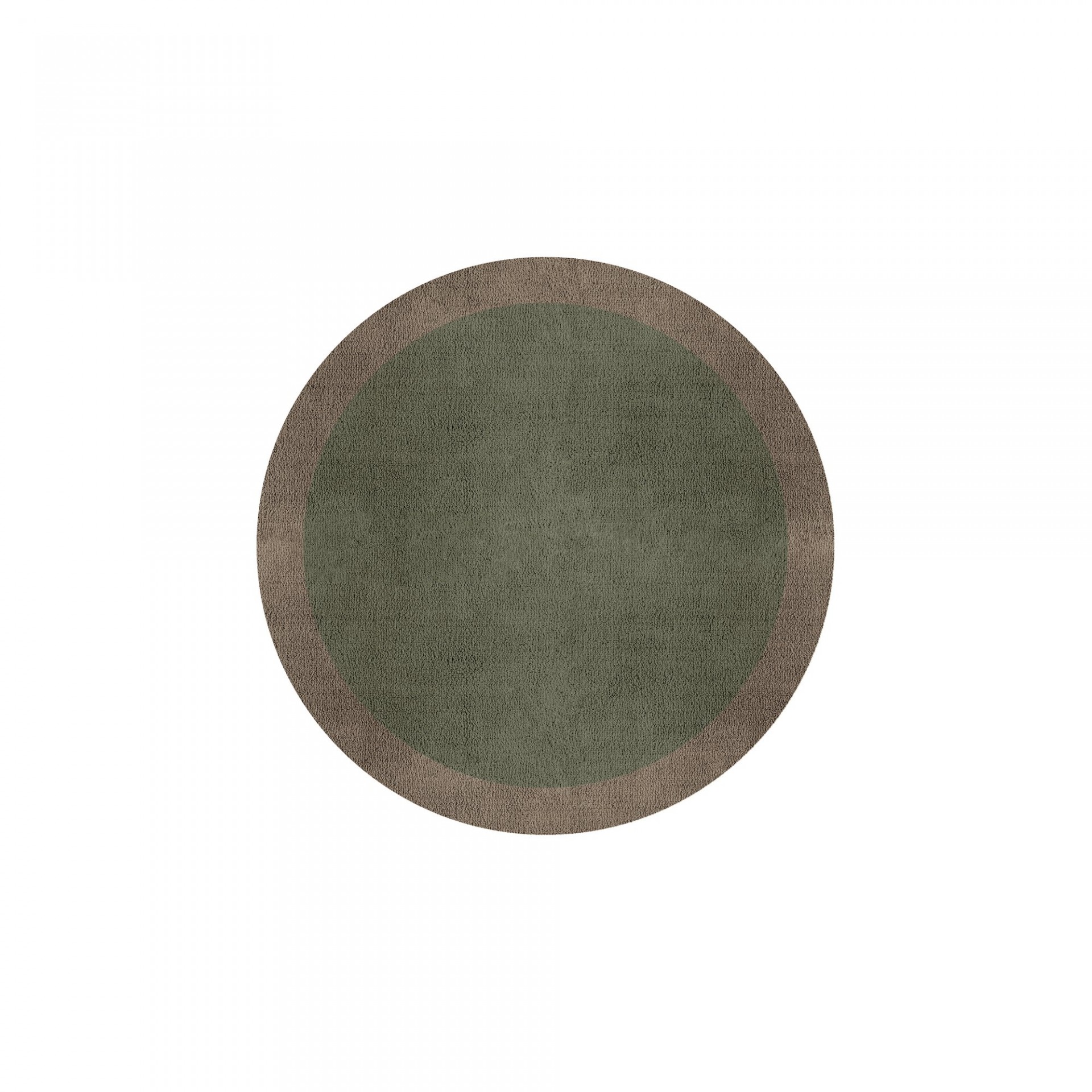 BORDER ATELIER SAGE TAUPE ROUND AREA RUG