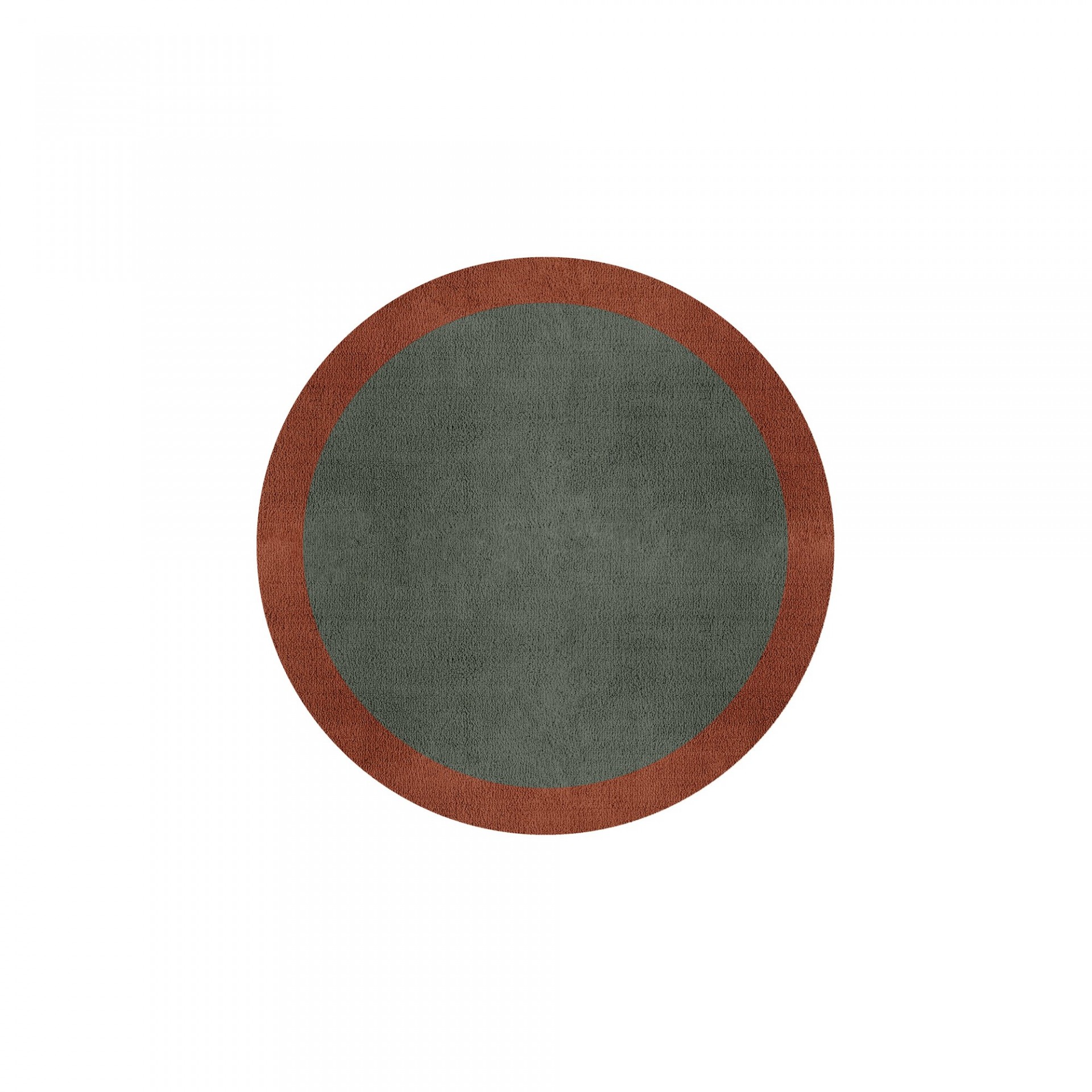 BORDER ATELIER SAGE GREEN ROUND AREA RUG
