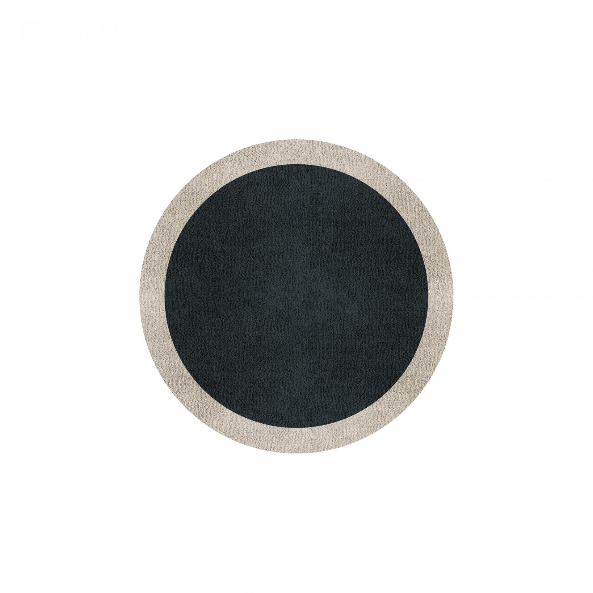 BORDER ATELIER CHARCOAL BLUE TAPETE REDONDO