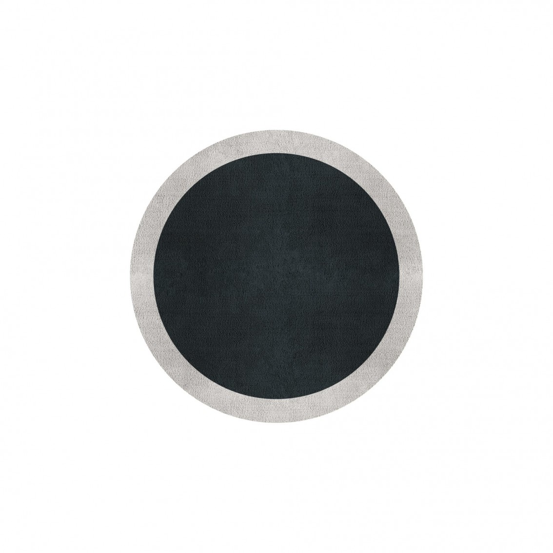 BORDER ATELIER CHARCOAL BLUE ROUND AREA RUG BORDER ATELIER CHARCOAL BLUE ROUND AREA RUG
