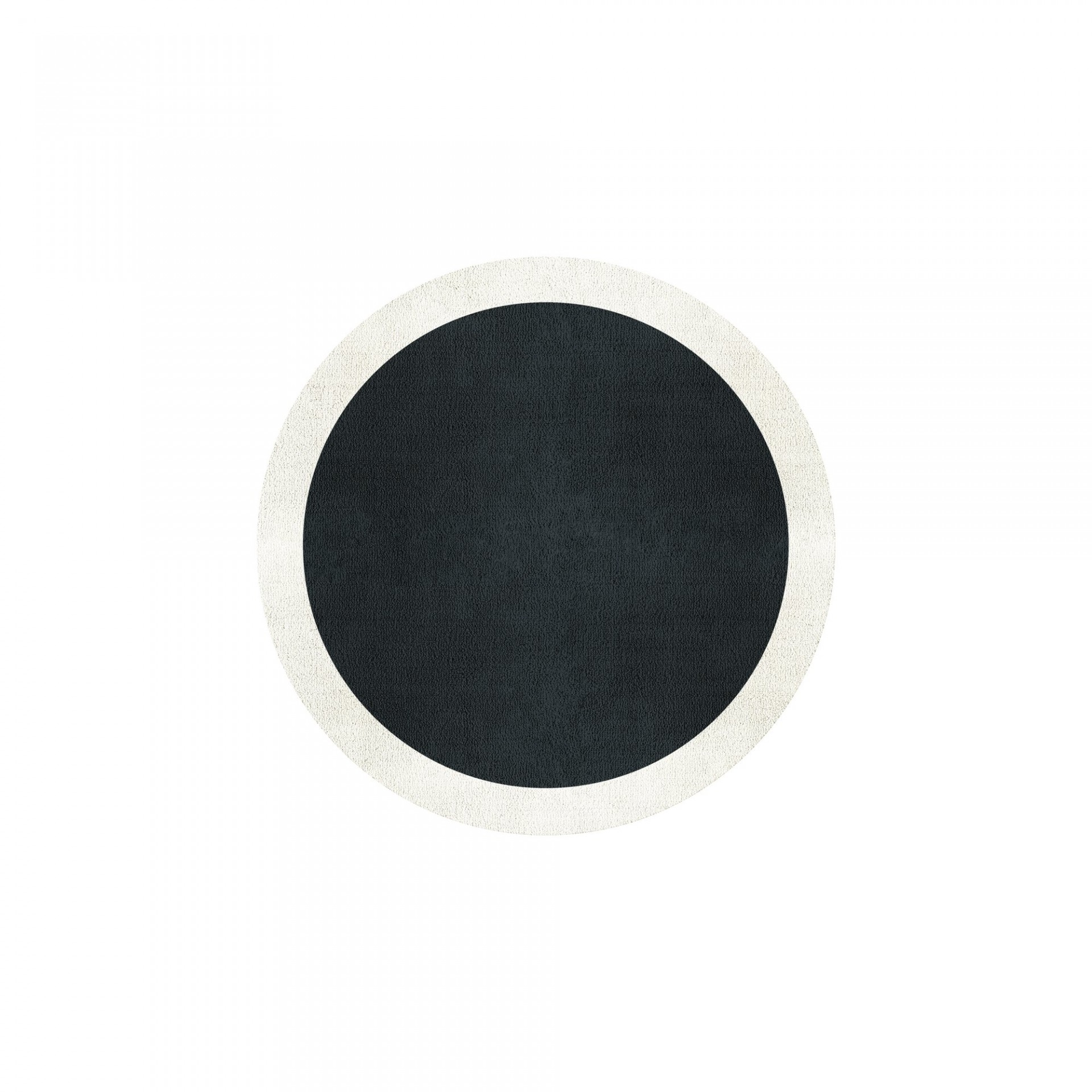 BORDER ATELIER CHARCOAL BLUE TAPETE REDONDO