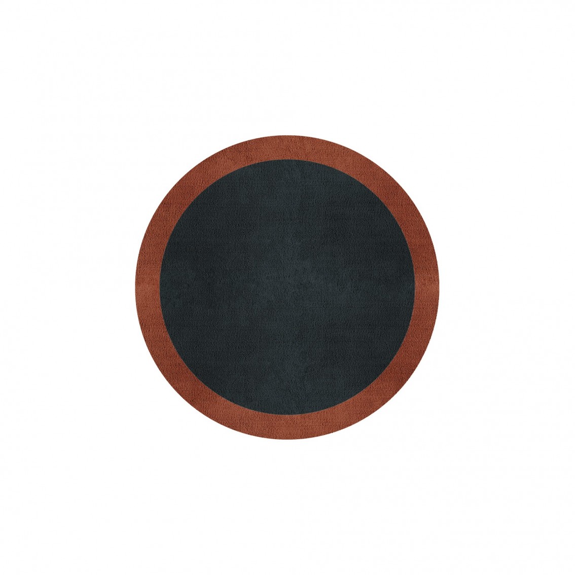 BORDER ATELIER CHARCOAL BLUE ROUND AREA RUG BORDER ATELIER CHARCOAL BLUE ROUND AREA RUG