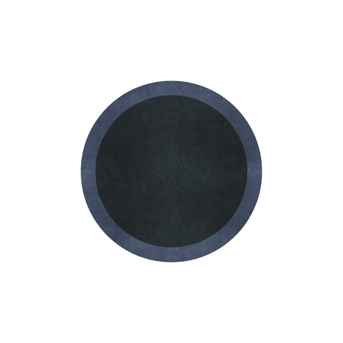 BORDER ATELIER CHARCOAL BLUE ROUND AREA RUG BORDER ATELIER CHARCOAL BLUE ROUND AREA RUG