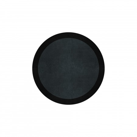 BORDER ATELIER CHARCOAL BLUE ROUND AREA RUG