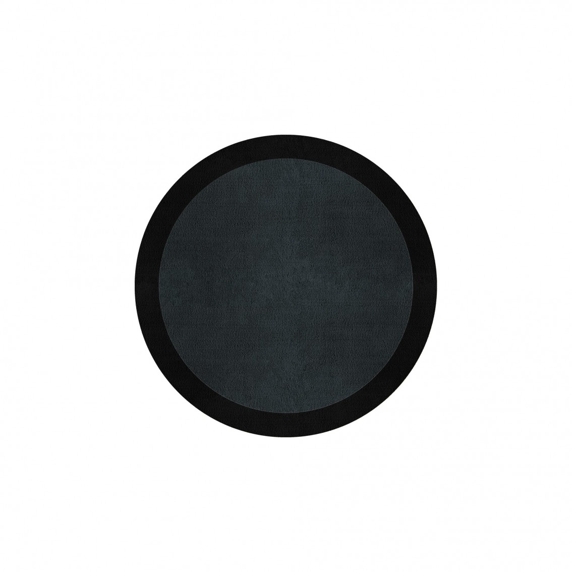 BORDER ATELIER CHARCOAL BLUE ROUND AREA RUG