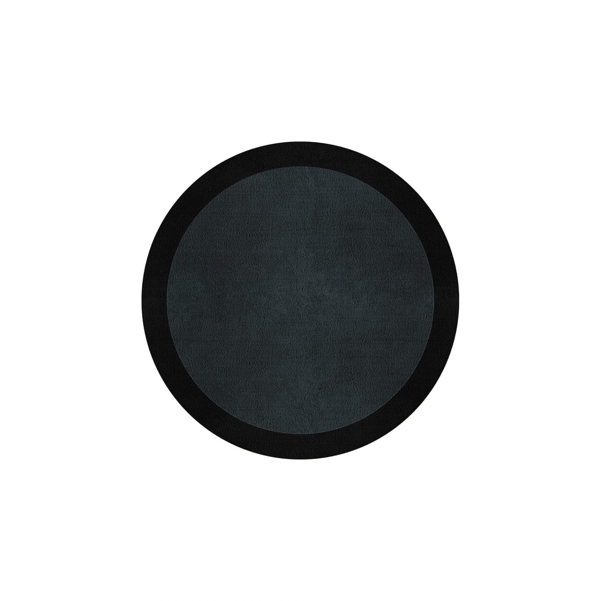 BORDER ATELIER CHARCOAL BLUE ROUND AREA RUG