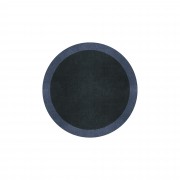 BORDER ATELIER CHARCOAL BLUE ROUND AREA RUG BORDER ATELIER CHARCOAL BLUE ROUND AREA RUG