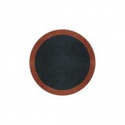 BORDER ATELIER CHARCOAL BLUE ROUND AREA RUG BORDER ATELIER CHARCOAL BLUE ROUND AREA RUG