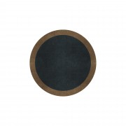 BORDER ATELIER CHARCOAL BLUE ROUND AREA RUG BORDER ATELIER CHARCOAL BLUE ROUND AREA RUG